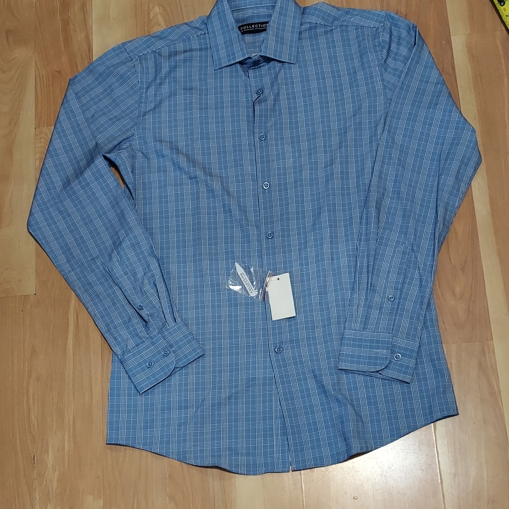 Collectio  By Michael Strahan Tm Mens Shirt  Multi Color Size M